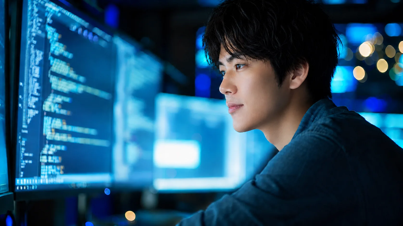 Systems engineer at work